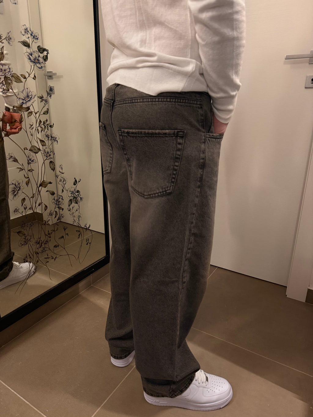 Jeans baggy sfumato