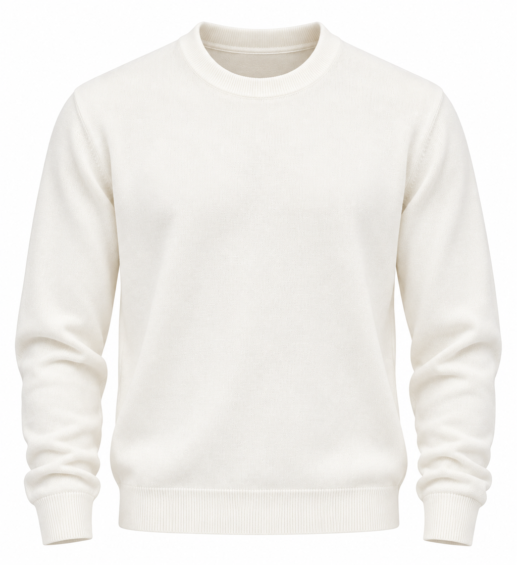 Maglione basic - bianco