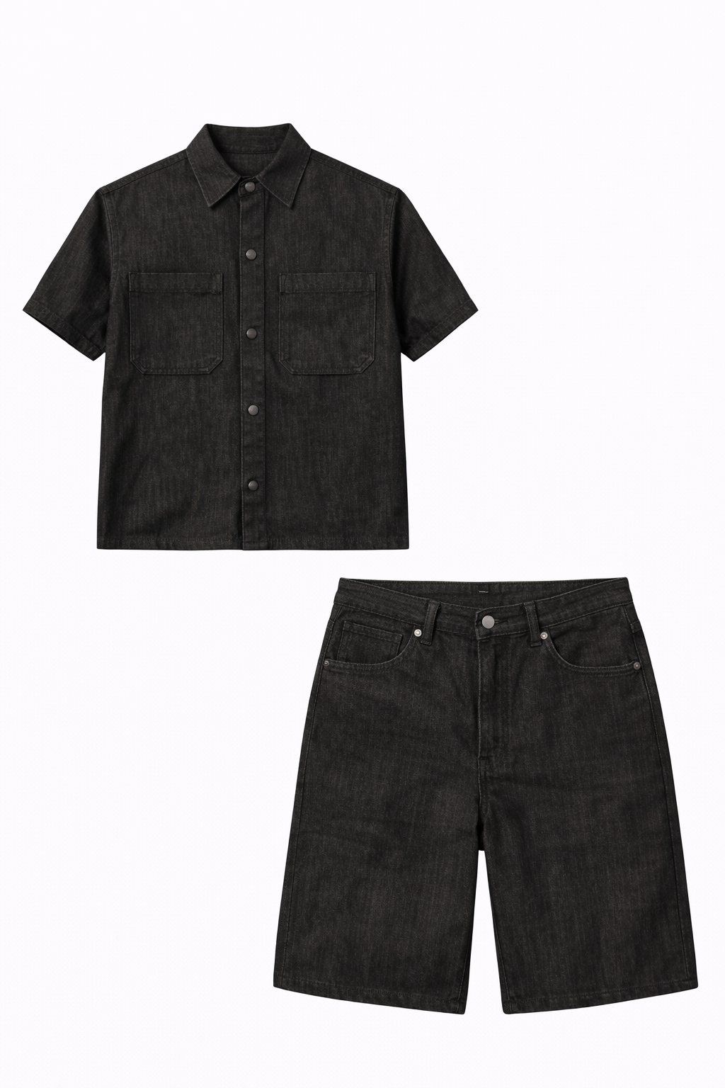 Coordinato jeans black