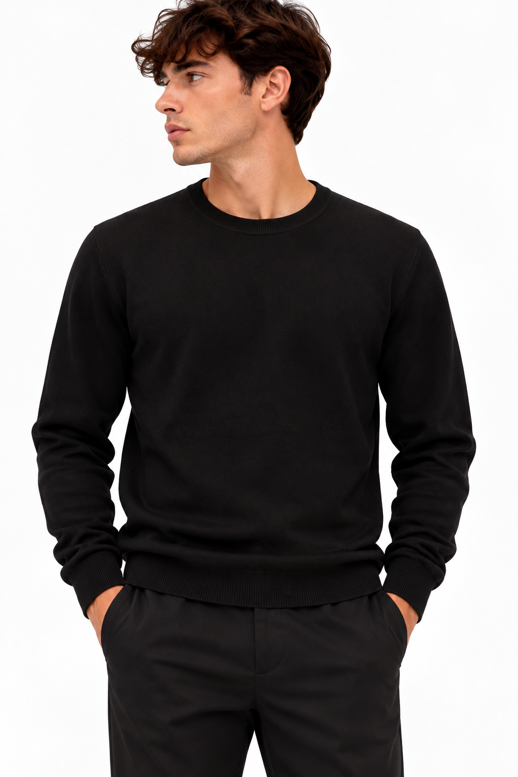 Maglione basic - nero