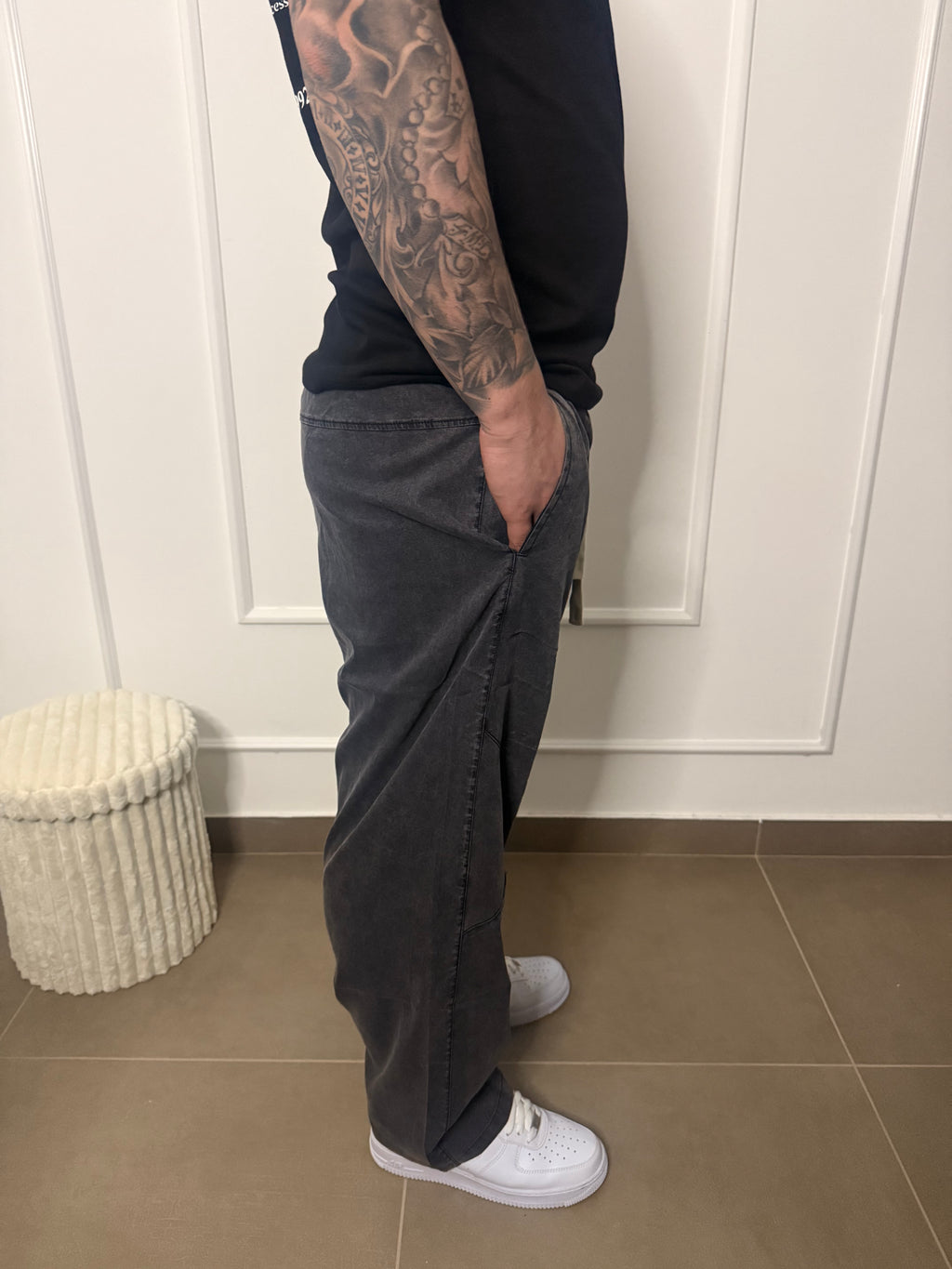 Panta baggy grey