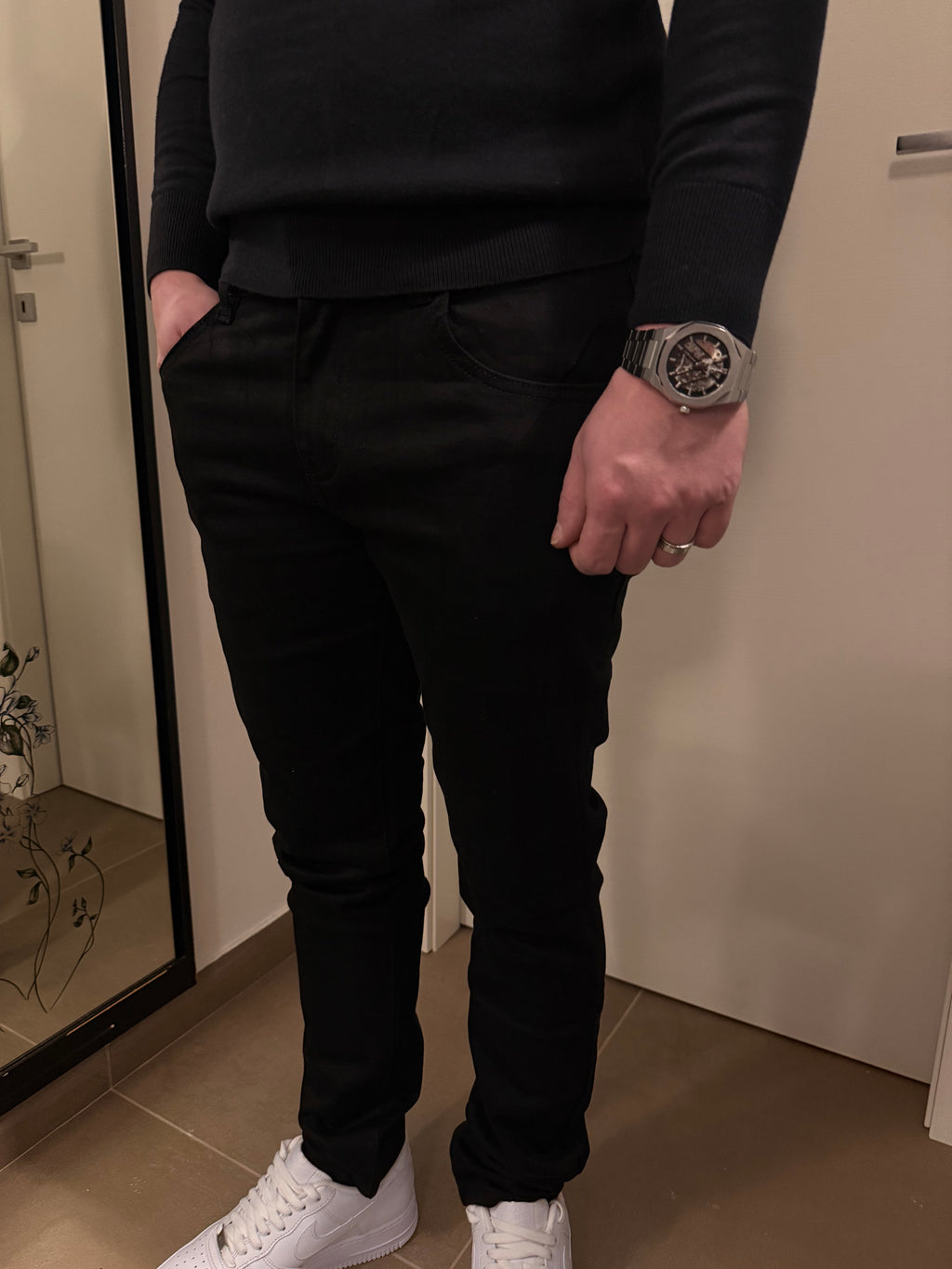 Jeans regular nero