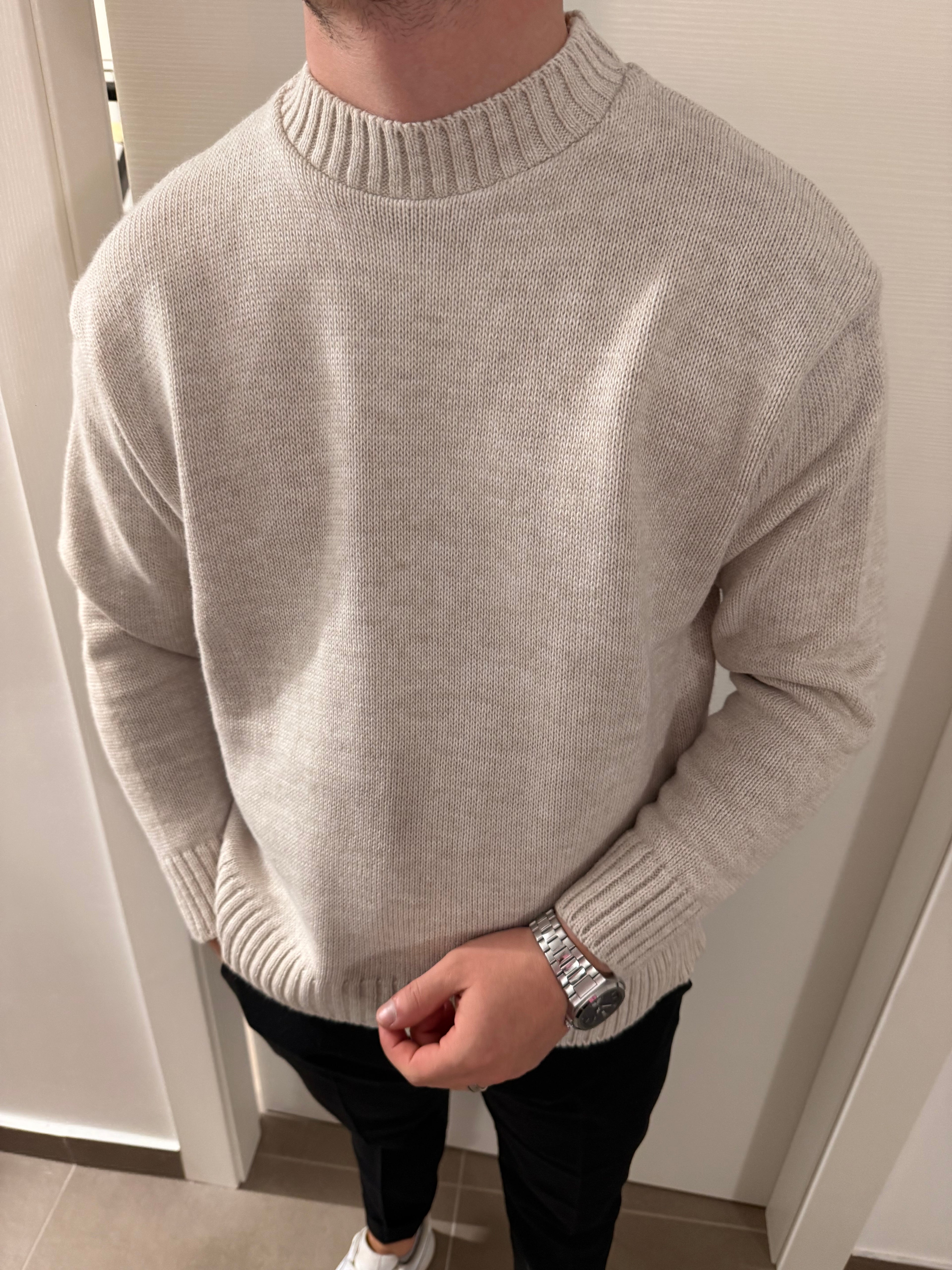 Maglione girocollo caldo