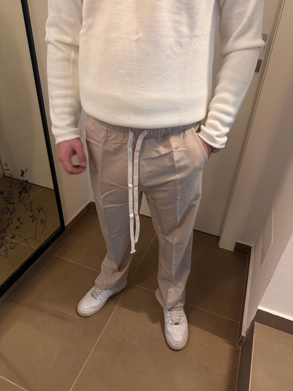 Panta laccio elegance beige