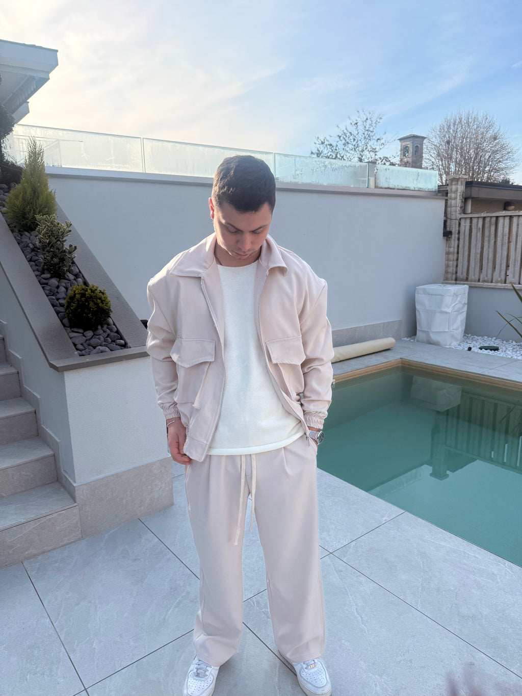 Coordinato cargo beige