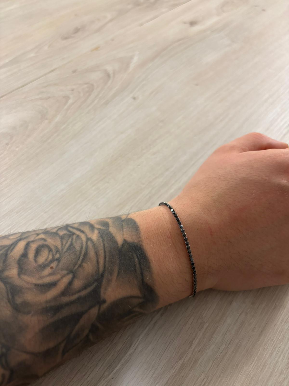 Bracciale tennis small black