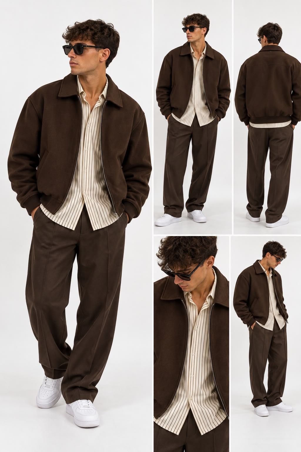 Bomber marrone
