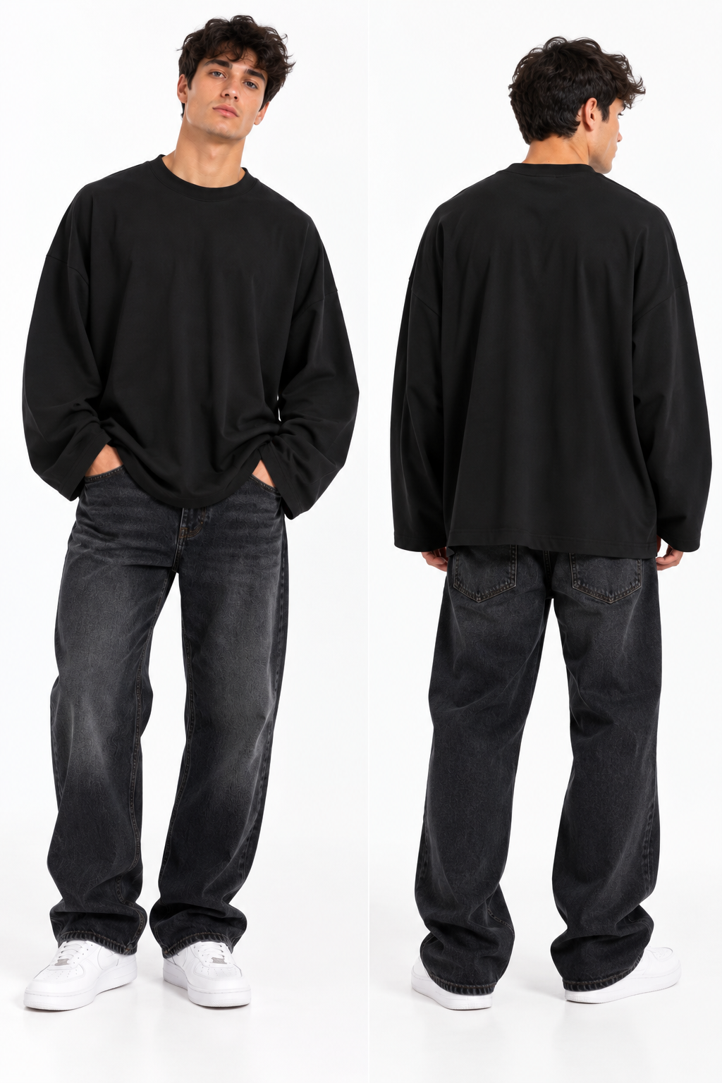 Maglia manica lunga over