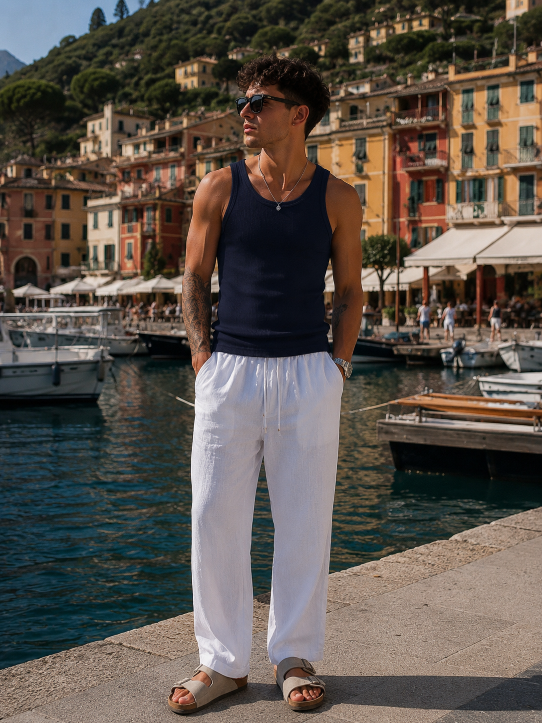 canotta blu