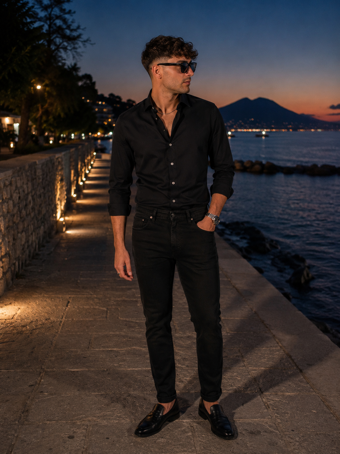 Jeans regular nero