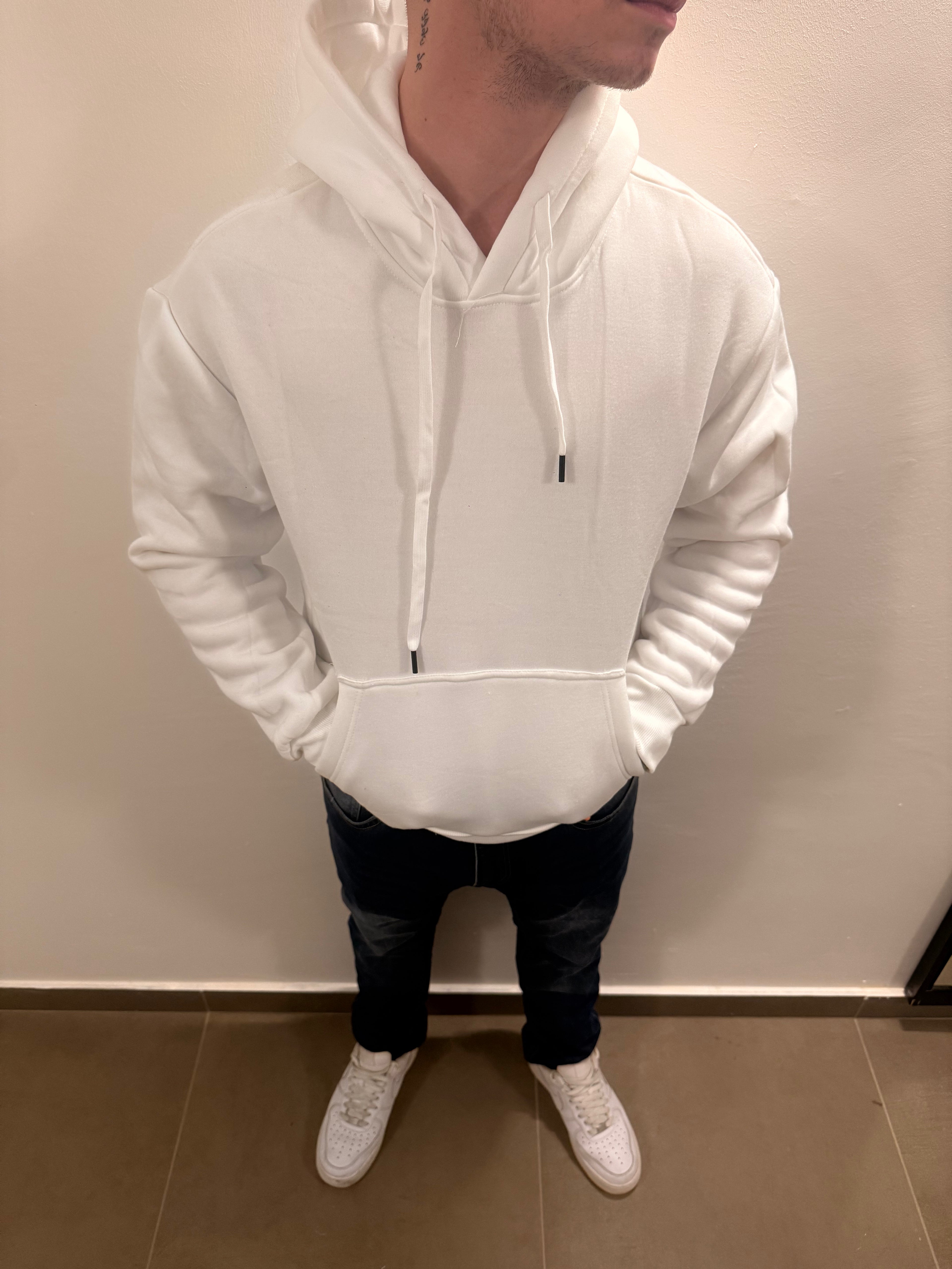 Felpa bianca basic