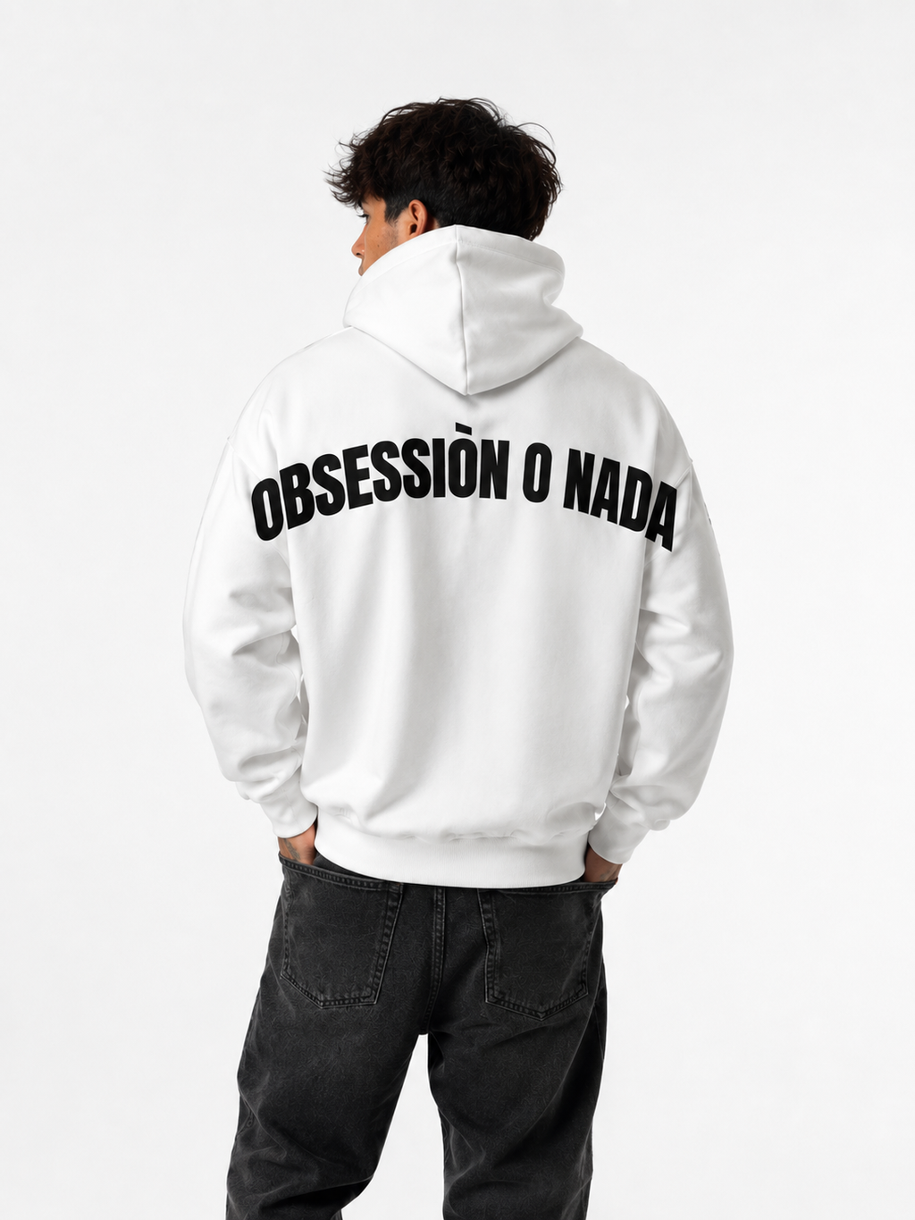 Felpa-obsession bianca