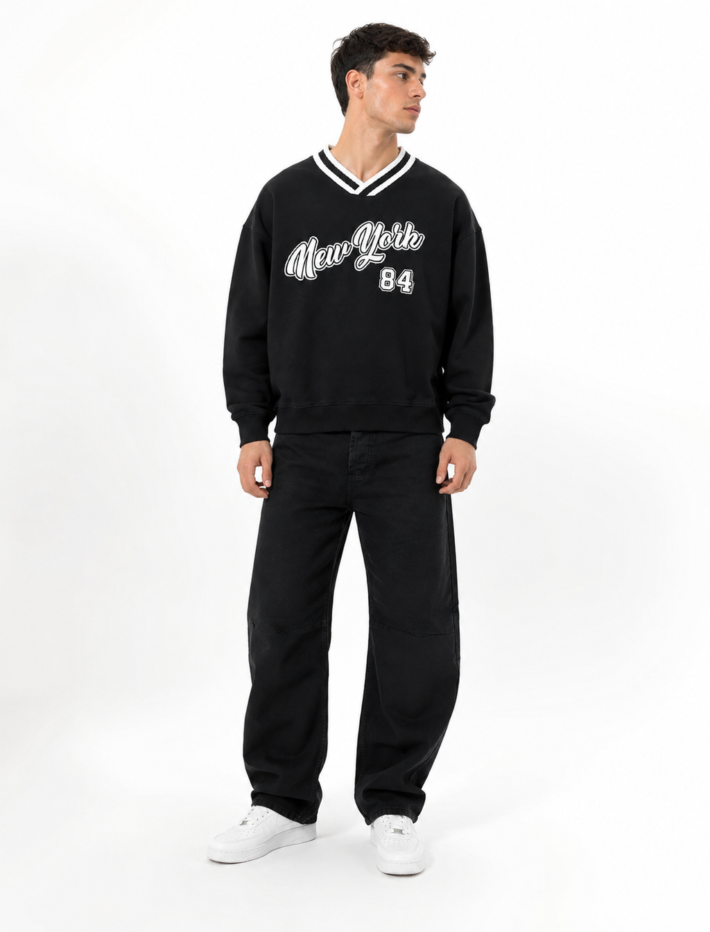 jeans baggy- nero