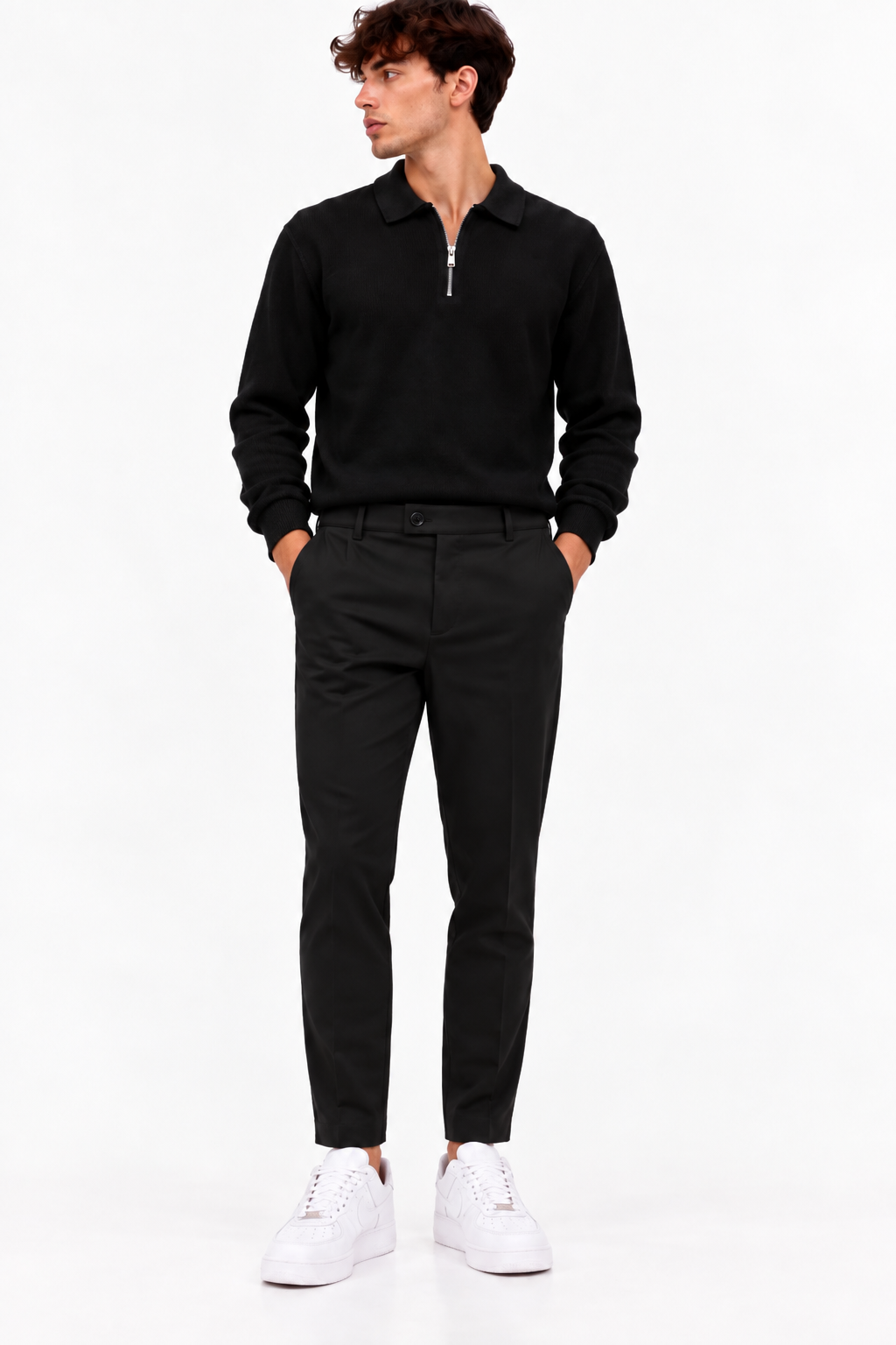 Polo Soft Zip - nera