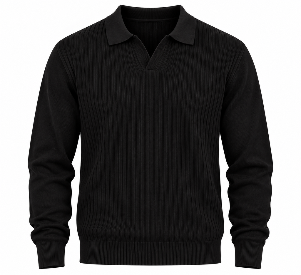 Polo rib - nera